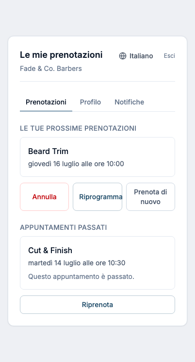 Portale clienti