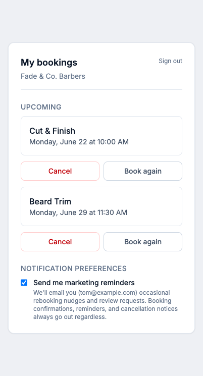 Portal del cliente