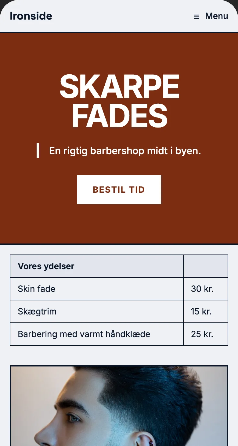 Din hjemmeside
