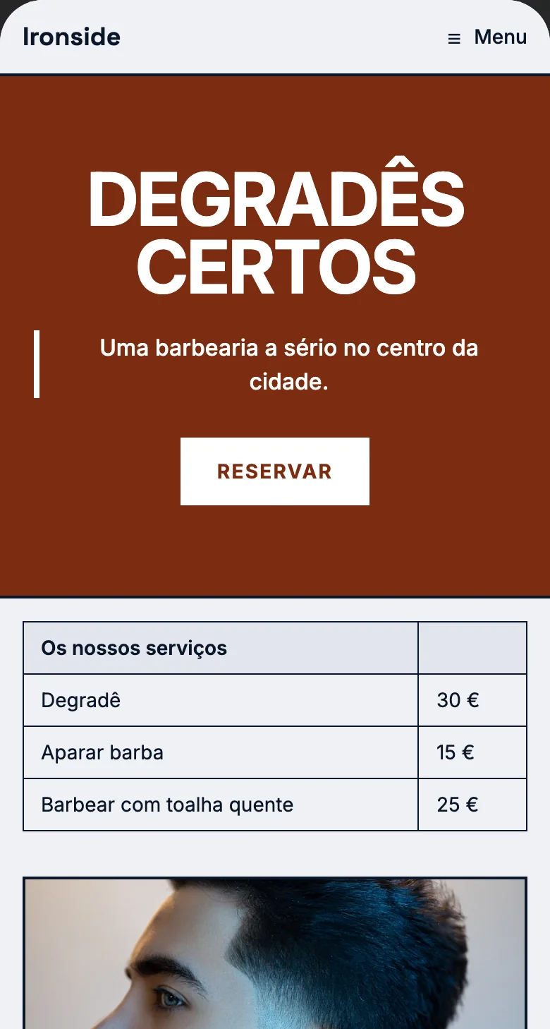 O seu site