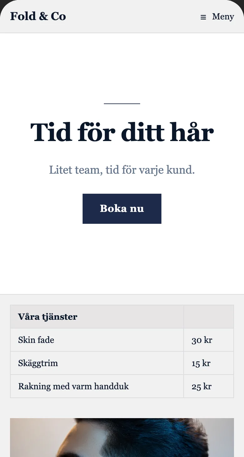 Din hemsida