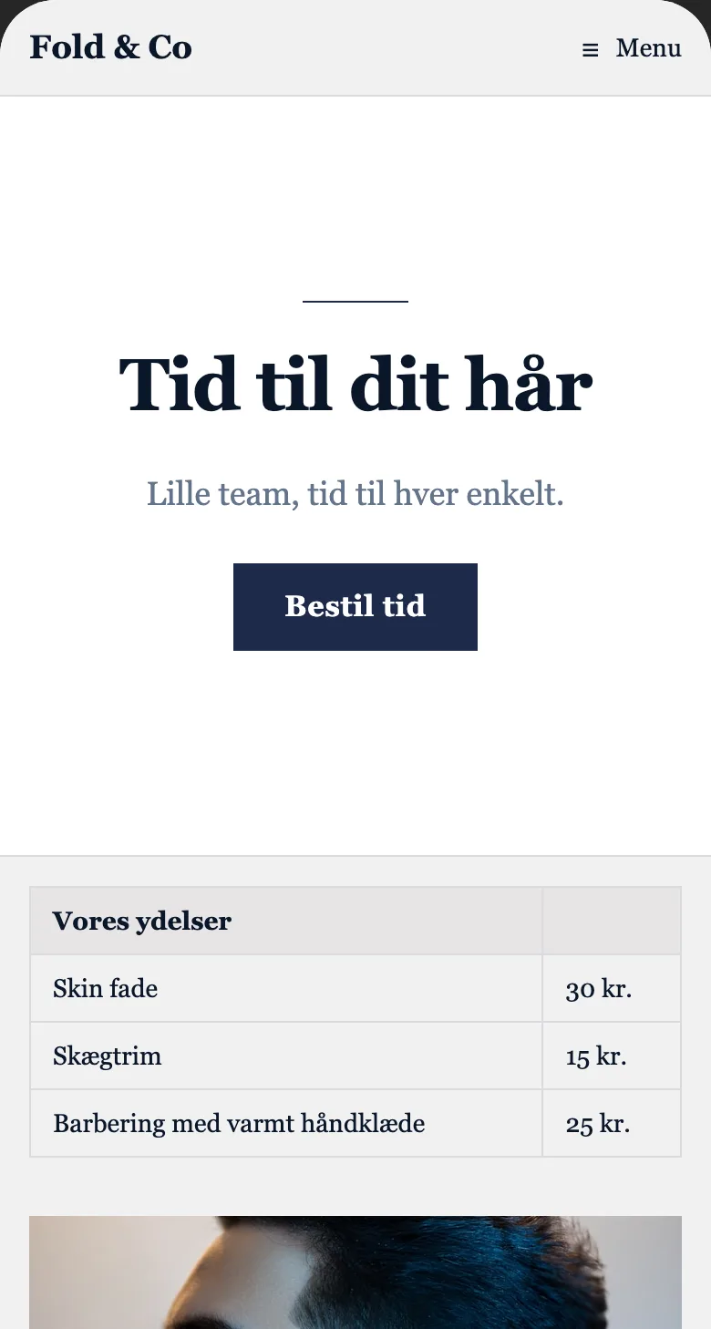Din hjemmeside