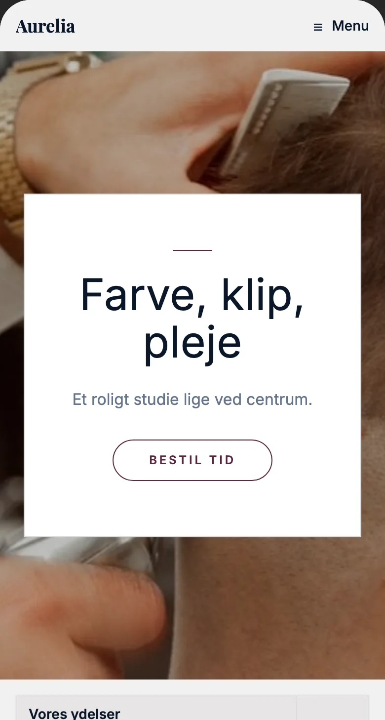 Din hjemmeside