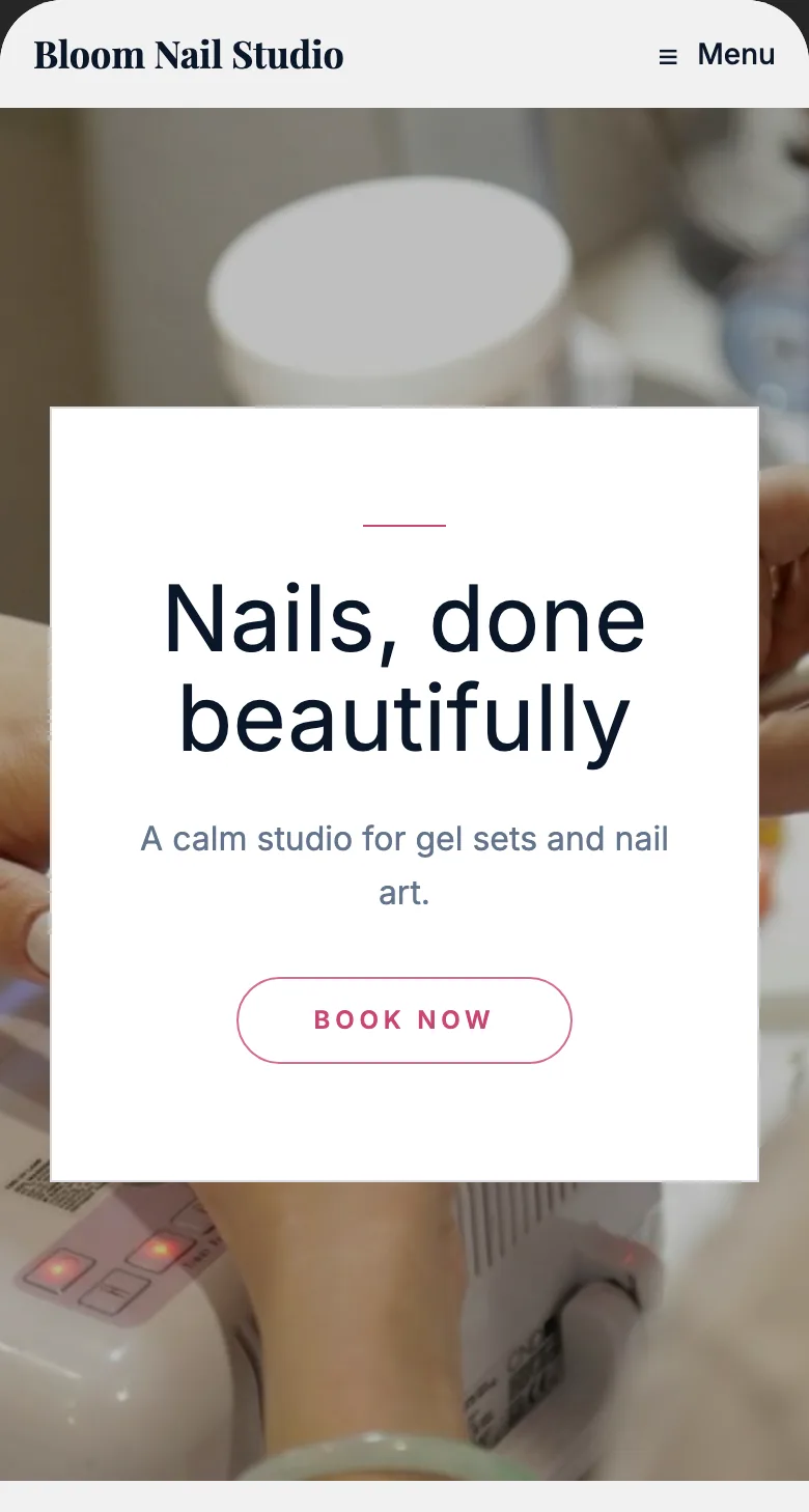 Nail salon