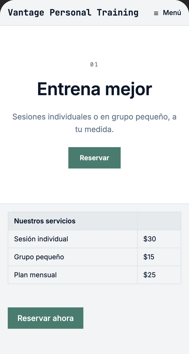 Entrenador personal