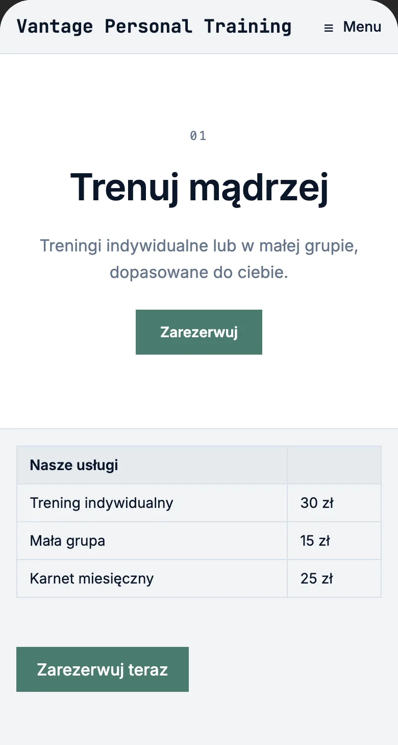 Trener personalny