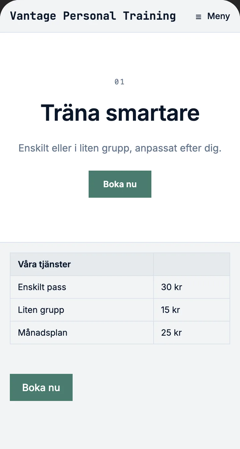 Personlig tränare