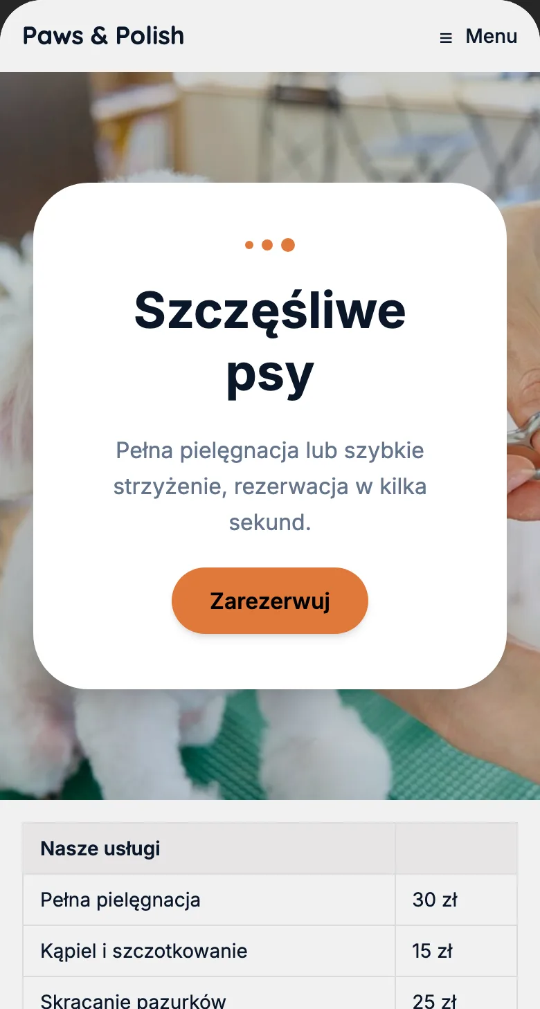 Salon pielęgnacji psów