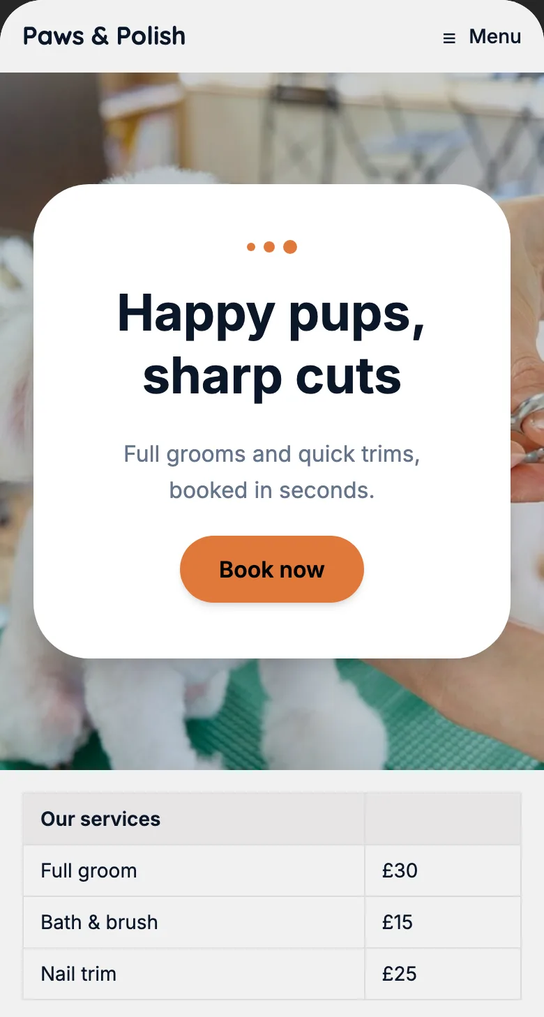 Dog groomer